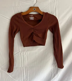 Wild Fable Long Sleeved Crop Top thumbnail 1
