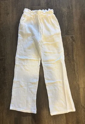 Sincerely Jules White Linen Pants thumbnail 1