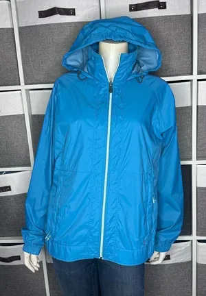 Columbia Omni-Shield Blue Outdoor Packable Windbreaker Rain Jacket Size Medium thumbnail 1