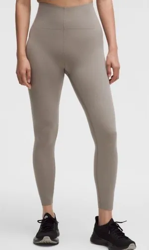 Lululemon Glow Up SHR Tight 25" Warm Ash Grey Women's Size 10 Legging Sport NEW thumbnail 1