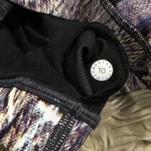 Lululemon Energy Bra (Nulux) Polychromatic Energy Bra 50g Multi Black size 10 thumbnail 7