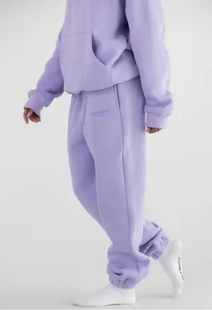 Comfrt Pastel Sweatpants Lavender Purple thumbnail 1