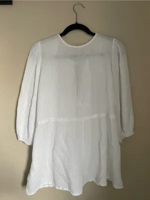 Abercrombie & Fitch Gauze Muslin Cotton Tie Front Beach Pool Coverup Size XS thumbnail 12