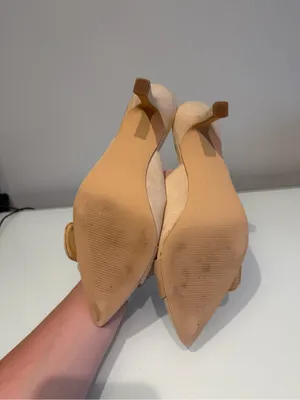 Amazon Suede Pointed Toe Buckle Heels thumbnail 6