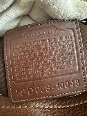 COACH Vintage Leather Shoulder Bag with dustbag thumbnail 8