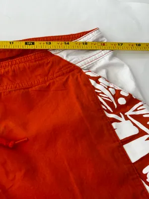 Nike Orange Tropical Floral Board Shorts Women’s Size M Swim Beach Cover Up thumbnail 7