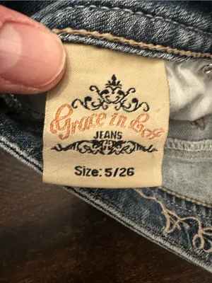VTG Grace In LA Jeweled Bootcut Embroidered Jeans Womens Size 5 (28x34) thumbnail 8