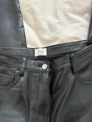 Aritzia Straight Leg Leather Pants thumbnail 2