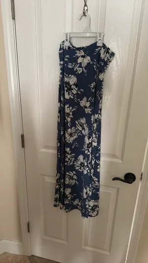 Long Maxi Skirt Blue thumbnail 2