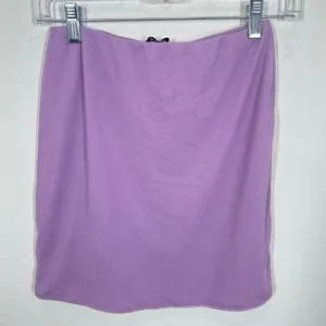 AFRM Los Angeles Purple Mesh Mini Skirt Side Slit Club Party Vibrant Size S NWT thumbnail 8