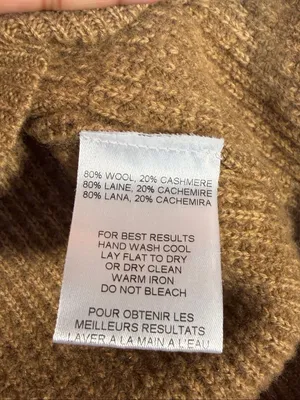 Peter Millar Collection M Wool Cashmere Sweater Brown Crewneck England Waffle Kn thumbnail 6
