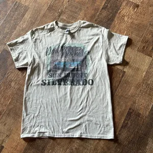 Gildan screen print “dodgin potholes in my sun burned silverado” medium thumbnail 1