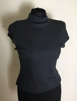 H&M Dark Gray Turtleneck Top thumbnail 1
