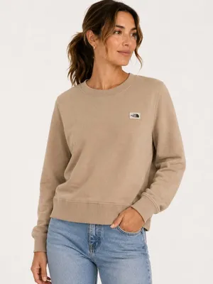 The North Face Tan Fleece Crewneck Pullover Women’s M thumbnail 1