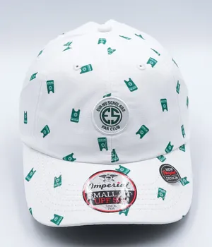Imperial Evans Scholars‎ Par Club Hat Womens Small White Green Ponytail UPF 50+ thumbnail 1
