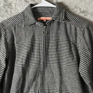 Vilagallo Checked Fringe Zip Up Wool Dress Black White Houndstooth Size 36 US‎ 4 thumbnail 10