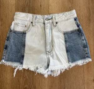 Pacsun High Waisted Two Tone Denim Shorts thumbnail 1