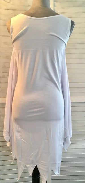 Halloween Ghost Costume , M/L 👻 White Size M thumbnail 4
