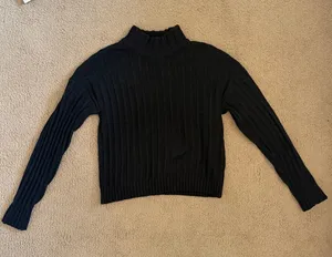 Turtle Neck Sweater Black thumbnail 1