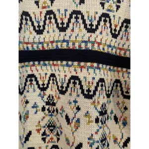 Vintage 80's Bramble Lane Womens Medium Ski Sweater Multi‎ Color Navy Trim M thumbnail 2