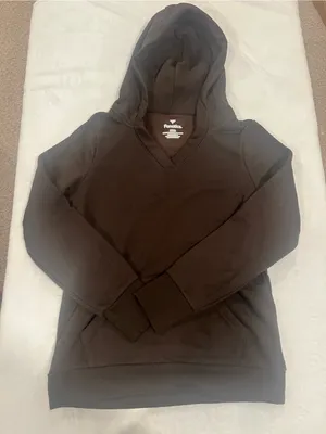 Fanatics Women's Brown V Neck Hoodie Sweatshirt - Small thumbnail 1
