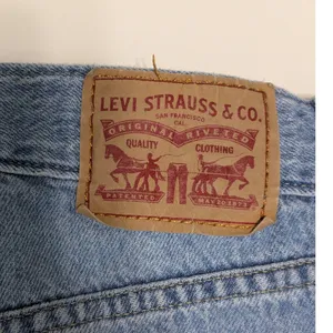 Levi's High Waisted Straight Jeans Light Wash Blue Cotton Hemp Relaxed Fit Baggy thumbnail 4