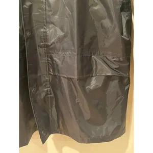 Black rain/trench jacket. Size 8 unisex thumbnail 3