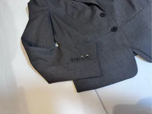 Ann Taylor Brown Blazer 6 Stretch Tailored Fitted Career Workwear Office Work thumbnail 5