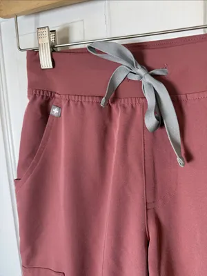 Figs Women's Zamora Jogger Scrub Pants in Mauve W2474 Sz XS thumbnail 3