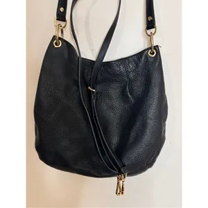 Michael Kors Classic Black Slouchy Leather Shoulder Bag thumbnail 6
