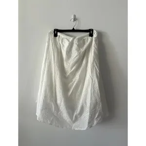 Lulus Mina White Cotton Resort Vacation Bridal Dress NWT Size S thumbnail 5
