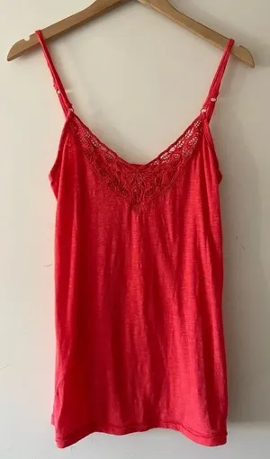 Orange Aéropostale Lace Trim Tank Top‎ thumbnail 1