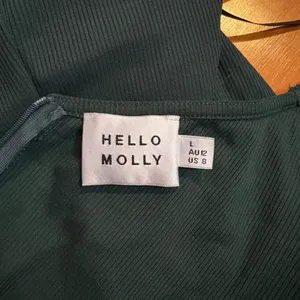 Hello Molly Green Kind‎ of Voodoo Dress Mini Green Long Sleeve Sweetheart Large thumbnail 4