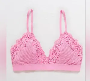 Aerie Ribbed Lace Padded Bralette Size S thumbnail 2