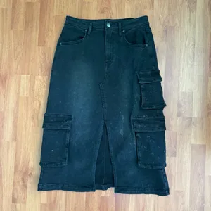 Wild Fable Cargo Midi Denim Skirt thumbnail 4