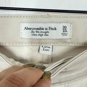 Abercrombie‎ & Fitch Jeans The 90s Straight Ultra High Rise Curve Love Size 10R thumbnail 7