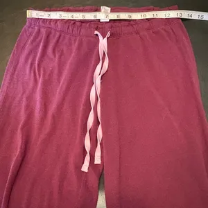 Victoria's Secret Burgundy Pajama Set size XS thumbnail 8
