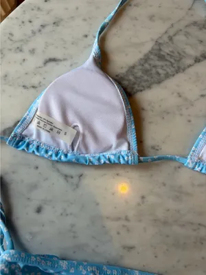 Light Blue Floral Bikini Set Size Small thumbnail 6