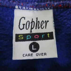 Gopher Sport Vintage 1980s Crewneck Sweatshirt New York Long Lake Train Large thumbnail 3