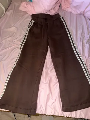 Move Theology Brown Wide Leg Sweatpants thumbnail 1