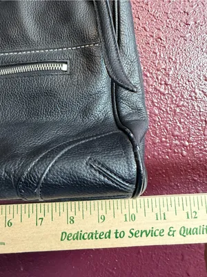 Franco Sarto Black Pebbled Leather Shoulder Bag thumbnail 4