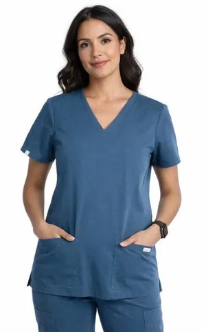 FIGS Casma Shirt Short Sleeve Scrubs Size Large‎ Technical Collection V Neck thumbnail 1