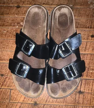 Birkenstock Betula black patent leather cork 40/9.5 ortho sandals thumbnail 1
