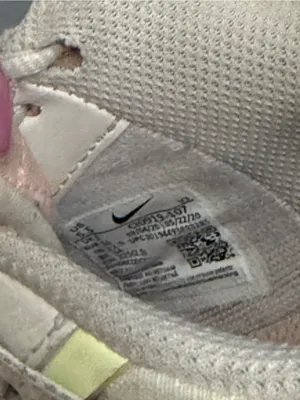 Nike Air Force Sneakers in Peach, Light Green & Off-White thumbnail 6