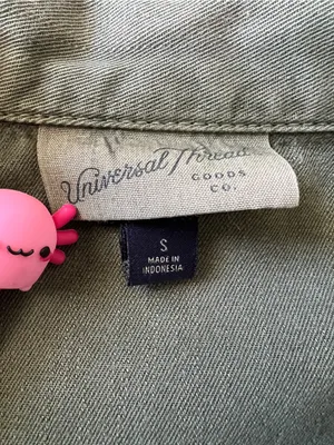 Universal Thread Olive Green Chore Utility Jacket Cotton Relaxed S thumbnail 4