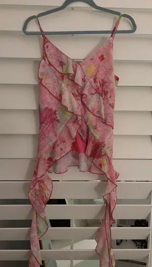 Pink Beachy Tank thumbnail 1