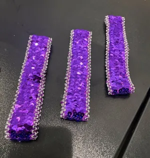 3 Club Dazzle Purple Sequins Headbands - Will Sell Separately Forum-novelties thumbnail 1