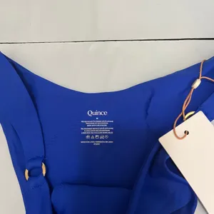 New Quince Italian High-Leg Ring Bikini Bottom Electric Blue Medium thumbnail 2