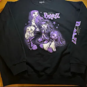 Bratz crewneck sweatshirt xl black purple thumbnail 1