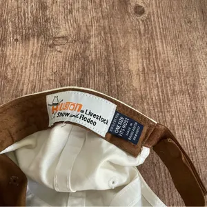 Houston Livestock Show and Rodeo Baseball Cap Strapback Hat OSFM Brown Cowboy thumbnail 3